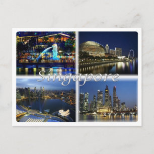 SG Singapur - Postkarte