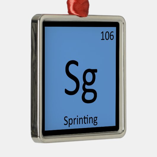 Sg - Sprinter-Track-Symbol und Symbol für Feldchem Silbernes Ornament (Rechts)