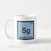 Sg. - Symbol des chemischen Elements des Sicherhei Kaffeetasse (Links)
