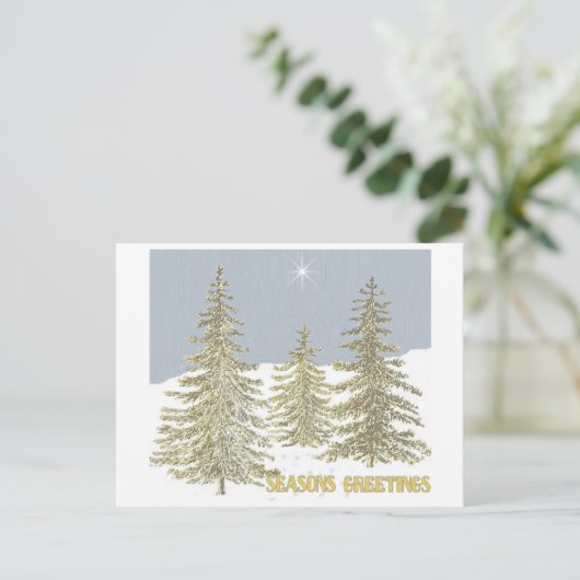 SG-Trees & Star Postkarte (Stehend Vorderseite)