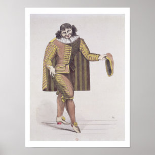 Sganarelle in 'L'Ecole des Maris' by Moliere, prem Poster
