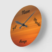 SGI Buddhist Clock - Nam Myoho Renge Kyo Runde Wanduhr (Winkel)
