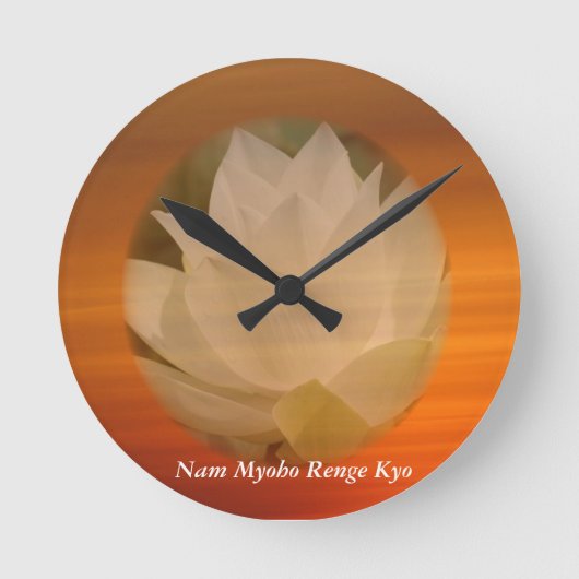 SGI Buddhist Clock Runde Wanduhr (Vorderseite)