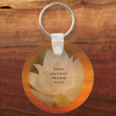 SGI Buddhist Key Chain Lotus "Nam Myoho Renge Kyo" Schlüsselanhänger (Vorderseite)