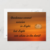 SGI Buddhistische Postkarte mit inspirierender Phr (Vorne/Hinten)