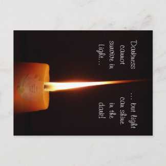 SGI Buddhistische Postkarte mit Lotus Candle und N