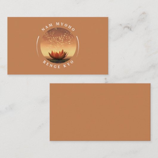 SGI Buddhistische Visitenkarte (Vorne/Hinten)