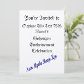 SGI Gohonzon Verkleinerung Celebration Einladung (Stehend Vorderseite)