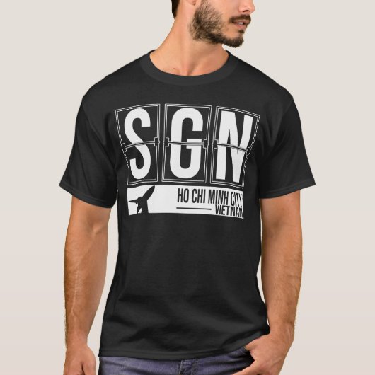 SGN - Saigon - TAN-Sohn Nhat internationaler T-Shirt (Vorderseite)