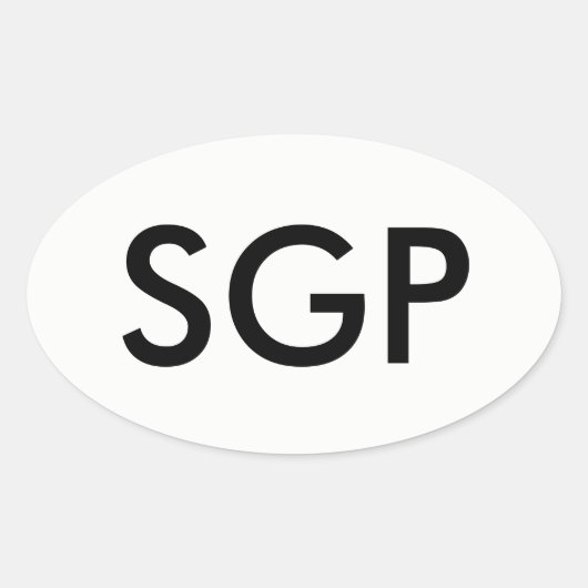 SGP Oval Sticker (Vorderseite)