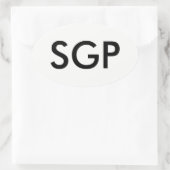 SGP Oval Sticker (Tasche)