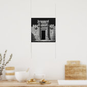 Sgraffito Kunst, Dichtung und Musik Poster (Küche)