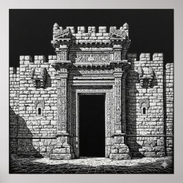 Sgraffito Kunst, Dichtung und Musik Poster