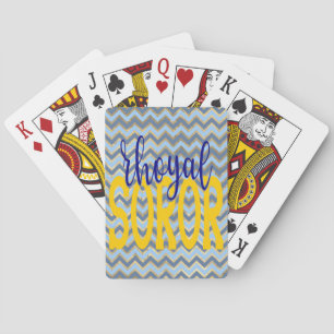 SGRho Inspirierte Rhoyal Blue und Gold Rhoyal Soro Spielkarten