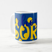 SGRho Rhoyal Blue und Gold Rhoyal Soror Tasse (Vorderseite Links)