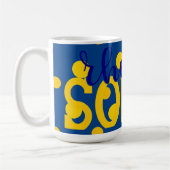 SGRho Rhoyal Blue und Gold Rhoyal Soror Tasse (Links)