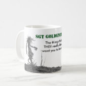 Sgt Goldenthroat Tasse (Vorderseite Links)