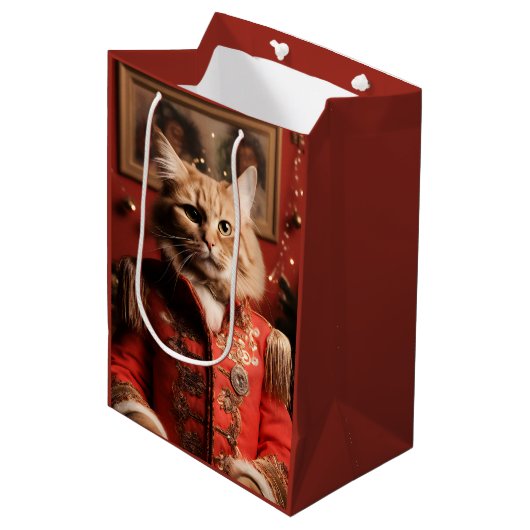 Sgt Pepper Cat Mittlere Geschenktüte (Vorderseite Schrägansicht)