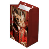 Sgt Pepper Cat Mittlere Geschenktüte (Rückseite Schrägansicht)