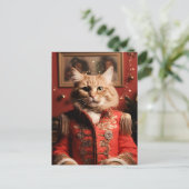 Sgt Pepper Cat Postkarte (Stehend Vorderseite)
