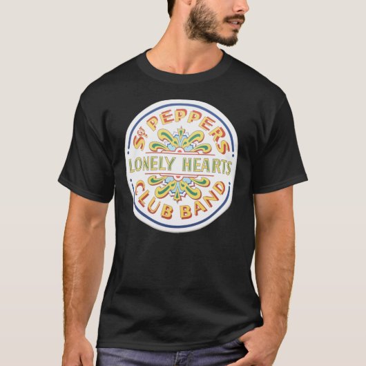 Sgt Pepper Drum Skin Klassischer T - Shirt (Vorderseite)