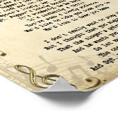 Sgt Pepper's Lonely Hearts Club Band Song Lyric Poster (Ecke)