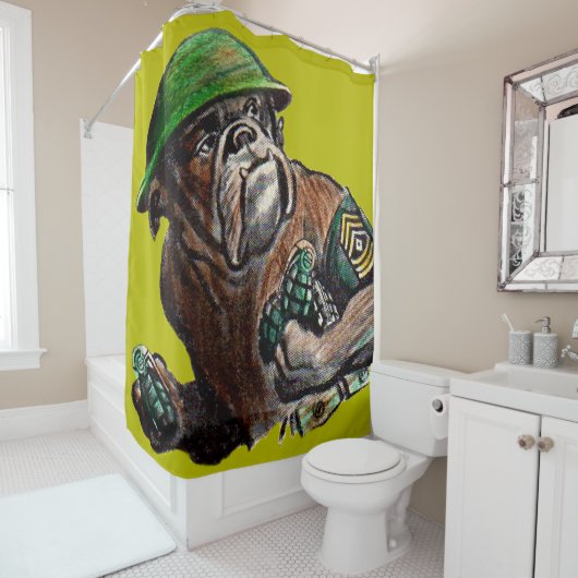 Sgt. Rover Duschvorhang (Beispiel)