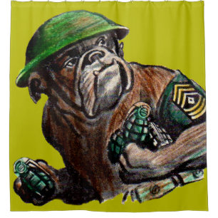 Sgt. Rover Duschvorhang