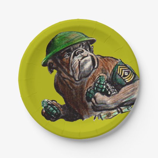 Sgt. Rover Pappteller (Vorderseite)