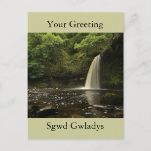 Sgwd Gwladys Wasserfall 2 Postkarte
