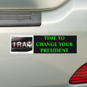 sh21407 [1], ZEIT, IHREN PRÄSIDENTEN ZU ÄNDERN Autoaufkleber (Auf Auto)