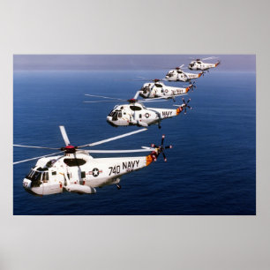 SH-3 Sea Kings Poster