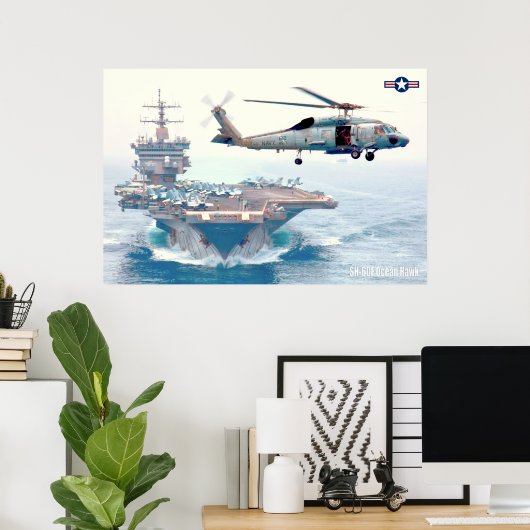 SH-60F OCEAN HAWK POSTER (Heimbüro)