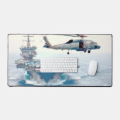 SH-60F OCEAN HAWK und US AIRCRAFT CARRIER Schreibtischunterlage (Tastatur & Maus)