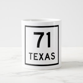 SH 71 Texas-Zeichen Jumbo-Tasse