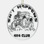 SH_black_Dodge Keramik Ornament (Links)