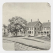 SH Dow Residenz Quadratischer Aufkleber (Vorderseite)