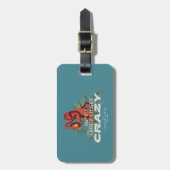 Sh*es wird verrückt - der weiße Lotus Gepäckanhänger (Vorderseite vertikal)