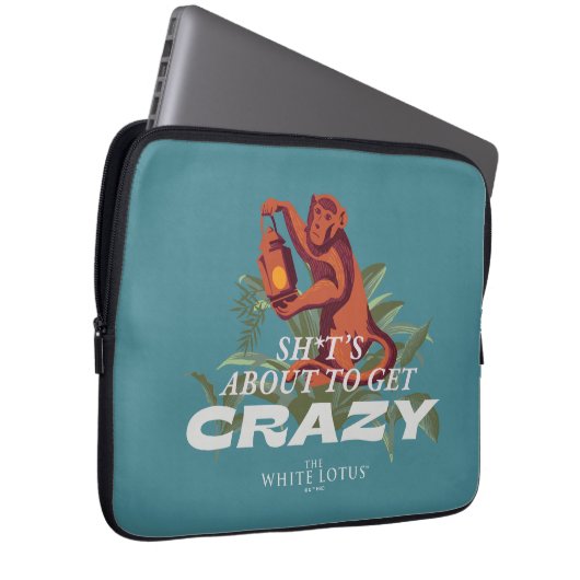 Sh*es wird verrückt - der weiße Lotus Laptopschutzhülle (Vorne Rechts)