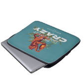 Sh*es wird verrückt - der weiße Lotus Laptopschutzhülle (Vorne Knopf)