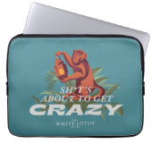Sh*es wird verrückt - der weiße Lotus Laptopschutzhülle (Vorderseite)