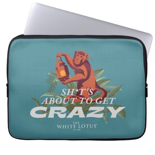 Sh*es wird verrückt - der weiße Lotus Laptopschutzhülle (Vorderseite)
