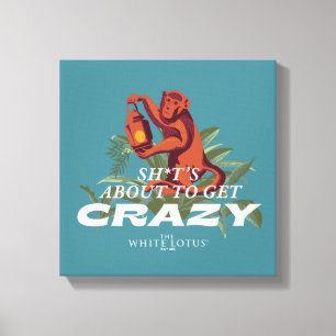 Sh*es wird verrückt - der weiße Lotus Leinwanddruck