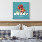 Sh*es wird verrückt - der weiße Lotus Leinwanddruck (Insitu (Schlafzimmer))