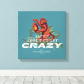 Sh*es wird verrückt - der weiße Lotus Leinwanddruck (Insitu (Holzboden))