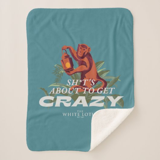 Sh*es wird verrückt - der weiße Lotus Sherpadecke (Vorderseite)