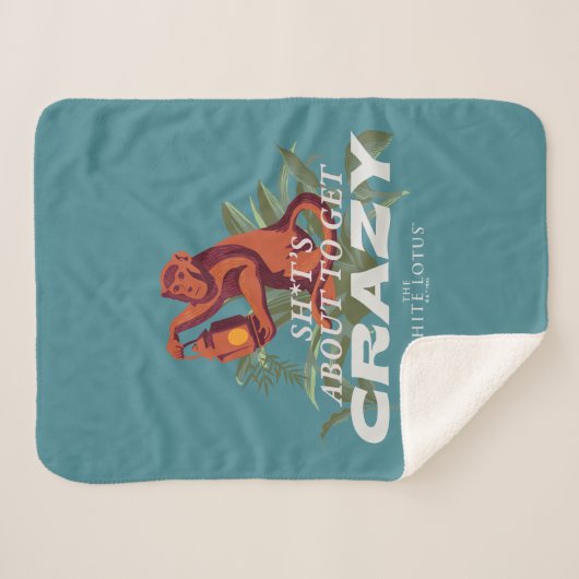 Sh*es wird verrückt - der weiße Lotus Sherpadecke (Vorderseite (Horizontal))