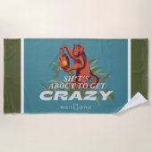 Sh*es wird verrückt - der weiße Lotus Strandtuch (Vorderseite)