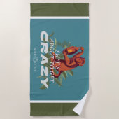 Sh*es wird verrückt - der weiße Lotus Strandtuch (Vorderseite)