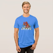 Sh*es wird verrückt - der weiße Lotus Tri-Blend Shirt (Vorderseite voll)